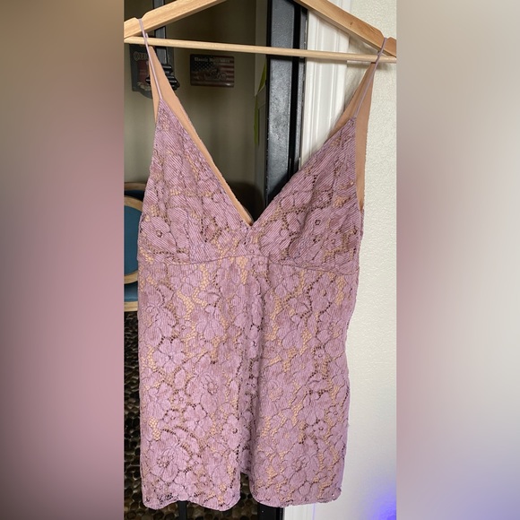 ☀️Free people night shimmer lace mini dress - Picture 4 of 5